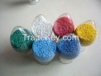 transparent raw materials pvc granules particle