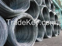 swrh 57a 67a 82b for galvanized steel wire 6.5mm/8mm wire rod, SAE1008 AISI1010 1012 1018 steel wire rod