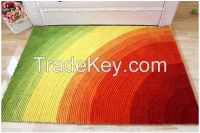 High Quality Hand Made Tufted 4D Gradient Color Carpet for Home Furnishing