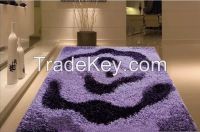 High Quality Hand Made Tufted Chinese Knot Add Silk Shaggy Carpet for Home Furnishing