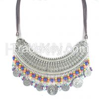 Traditional  Silver Anti Statement Necklace