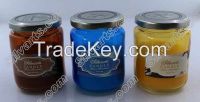 painting glass jar filling scented wax