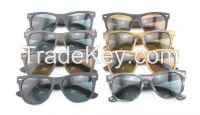 Fashion Faux Wood Acetate Polarized Sunglasses B2140