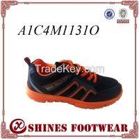 orange color sport shoes for men