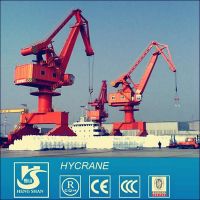 Slewing Jib Feature Single and Four Link MQ Type Container Lifting Harbour Portal Crane for Sale