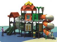 Bright color plastic playground slides