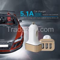 5.1A 3 USB Car charger