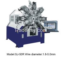GJ-50R camless spring forming machine with wire rotation
