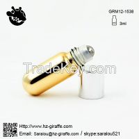 3ml gold roll on glass bottle