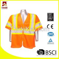 ANSI high visibility warning reflective safety vest
