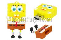 plastic usb flash disk,cartoon usb drive