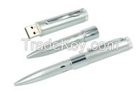 High quality USB flash disk,pen design metal USB flash drives