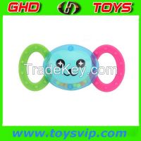 Monkey Head Shape Baby Plastic Rattle toys