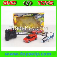 2CH RC  helicopter And Car 2 IN 1
