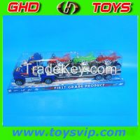 Plastic Friction Tractors trailers set toys