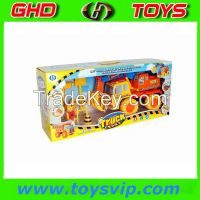 Plastic Friction Construction Car toy