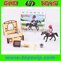 Preschool toys Equestrian Scene Series Blocks