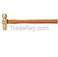 Non sparking ball pein hammer with wood handle safety toolsTKNo.187A