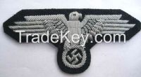 German SS Officers sleeve eagle Hand Embroidery Badge