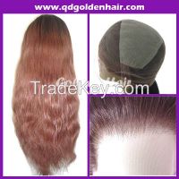 100% High Quality Natural Hair Full Lace Wig With Baby Hair