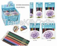 Wooden, Hexagonal, Colored Pencils