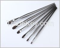 Badger Hair Paintbrushes with Acrylic Canvas 6pcs /set Art Brushes for Oil Artist Paint Brushes