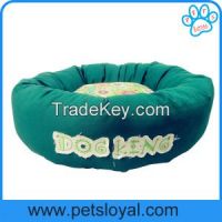 Dog In Bed Canvas Fabric With Flower Printed Pet beds wholesale