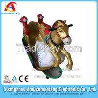 AT0878 amusementang golden horse kid ride park entertainment machine for children park coin operated kiddie rides for sale 