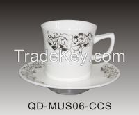 bone china coffee cup and saucer