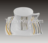 bone china coffee cup and saucer