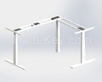 height adjustable desk with top