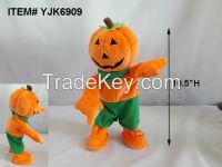 Halloween Animated Singing dancing Pumpkin Plush "what does the fox say"