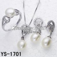 Sterling Silver Pearl Jewelry Set Wholesale