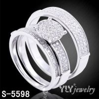 Sterling Silver Pave Women's Ring Hot Sale