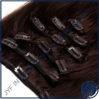 Clip In Hair Remy Hair 22" Straight Color 2# 85Gr Ful Head IN STOCK