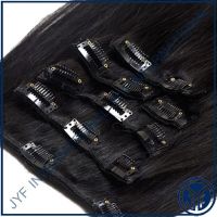 Clip In Hair Remy Hair 22" Straight Color 1# 120Gr Ful Head IN STOCK