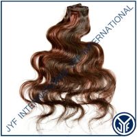 Clip In Hair Remy Hair 18" Body Wave Color P1b/99J# 85Gr Ful Head IN STOCK