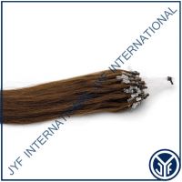 100 Easy Loop Micro Ring Remy Hair 18" Straight Color 2# 0.8Gr  IN STOCK