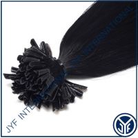100 Pre Bonded  Remy Hair 18&quot; Straight Color 1# 0.8Gr  IN STOCK 