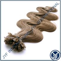 100 Pre Bonded  Remy Hair 18" Body Wave Color 8# 0.5Gr  IN STOCK