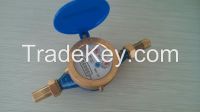 Multi-jet dry dial water meter for cold hot water meter