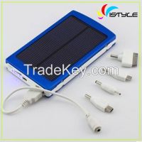 8000mah solar charger with dual output