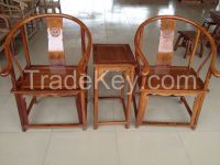100% Rosewood 3 Sets Room Antique Chairs