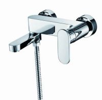 Chromed wall-mounted  Bath and shower faucet