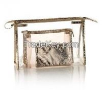 Snake Skin Comestic Bag