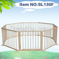 wooden baby playpen