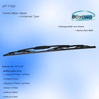 by-116b Traditional Metal Wiper Blade Fiting for More Than 95% Car Types