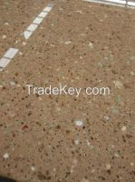 three color artificial quartz stone slab cheap
