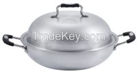high quality 3ply stainless steeel wok