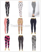 fashion seamed leggings four way stretch leggings girl work out leggings retail and wholesale
